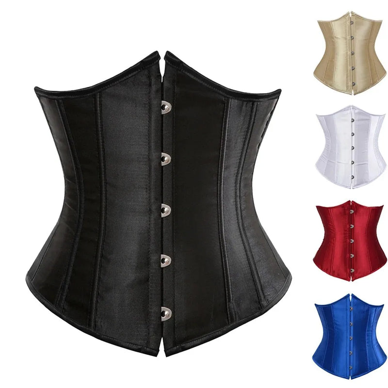 Steel Boned Corset – Dramatic Waist Cinch & Hourglass Shape