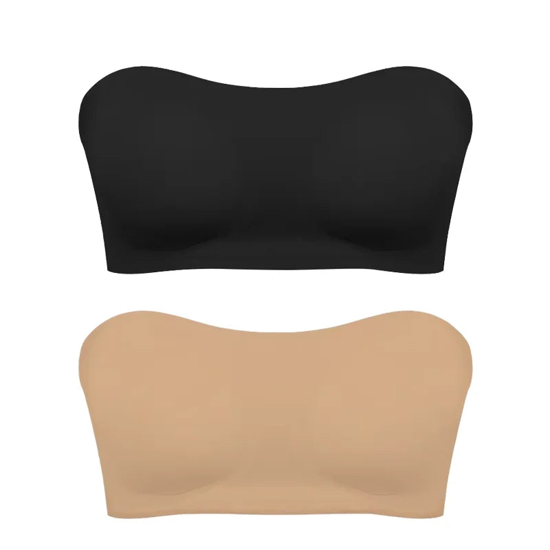 Strapless Push-Up Bra – Removable Pads & All-Day Comfort