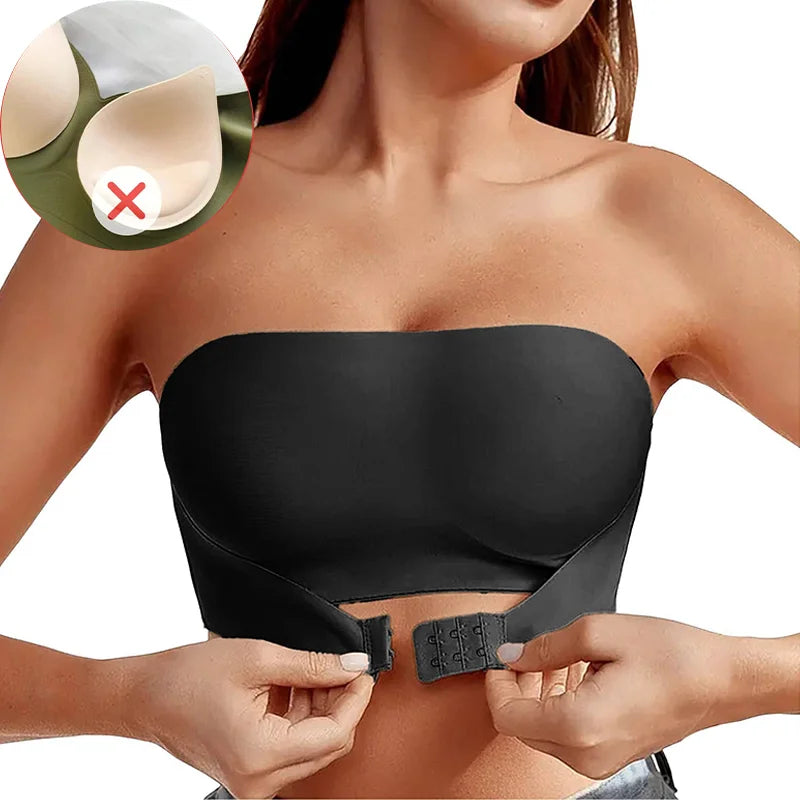 Strapless Push-Up Bra – Removable Pads & All-Day Comfort