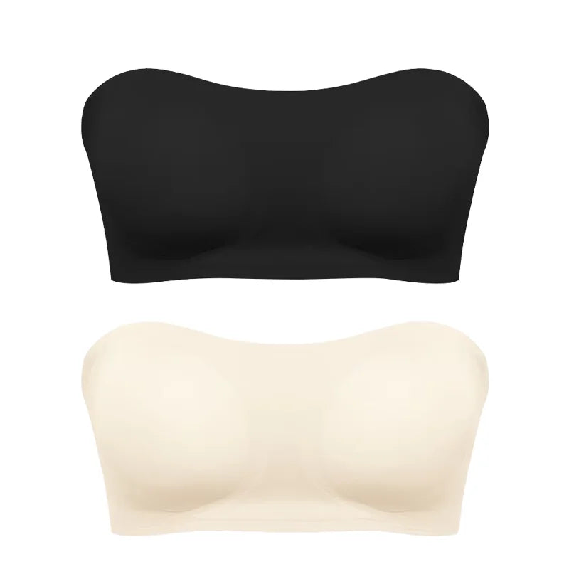 Strapless Push-Up Bra – Removable Pads & All-Day Comfort