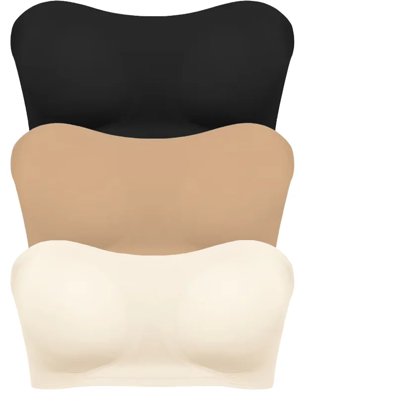 Strapless Push-Up Bra – Removable Pads & All-Day Comfort