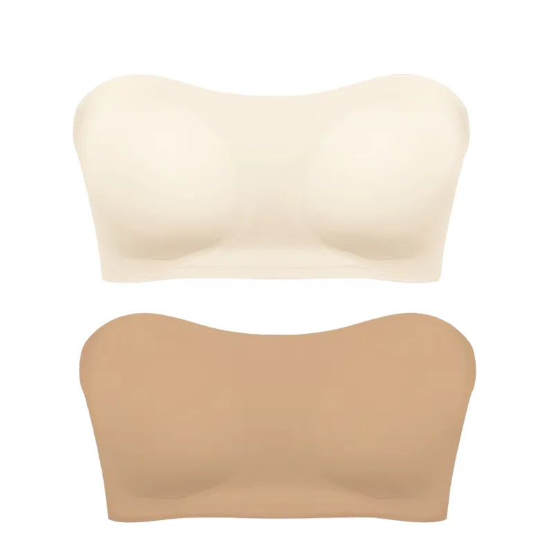 Strapless Push-Up Bra – Removable Pads & All-Day Comfort