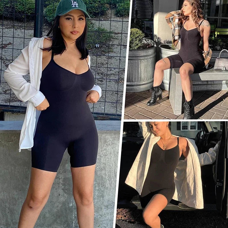 Full Body Shapewear Bodysuit – Tummy Control, Anti-Chafing & Butt Lifter