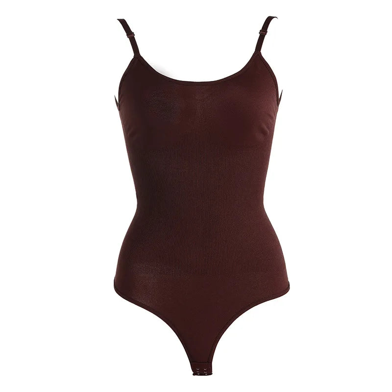 Seamless Thong Bodysuit Shaper – Full Body Tummy Control & Waist Trainer