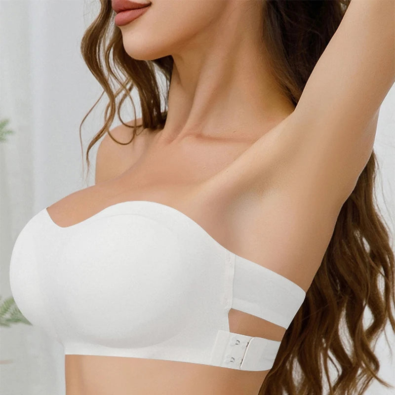 Strapless Push-Up Bra – Removable Pads & All-Day Comfort